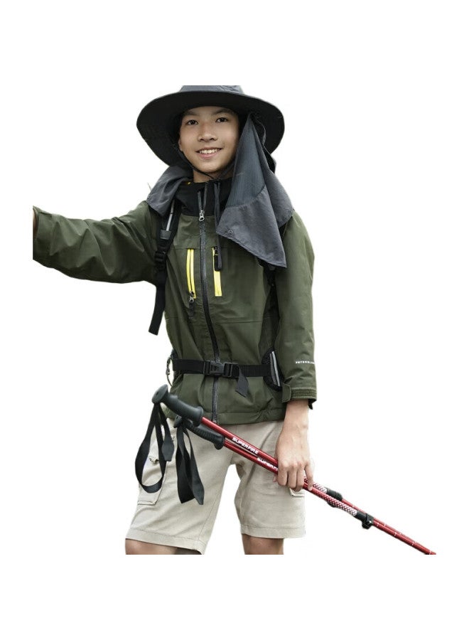 Supfire Outdoor Self-Defense Hiking Pole, Aluminum Alloy, Ultra-Lightweight, Straight Handle, Non-Slip, For Children, Trekking, Walking, Mountain Climbing, Walking Stick - Image 1