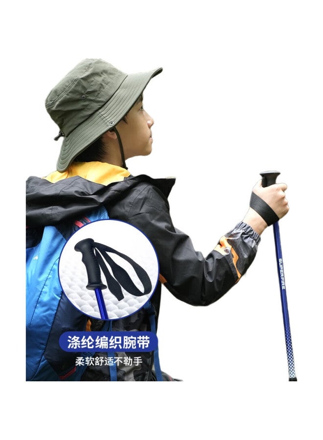 Supfire Outdoor Self-Defense Hiking Pole, Aluminum Alloy, Ultra-Lightweight, Straight Handle, Non-Slip, For Children, Trekking, Walking, Mountain Climbing, Walking Stick - Image 2