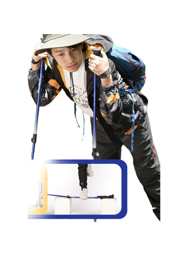 Supfire Outdoor Self-Defense Hiking Pole, Aluminum Alloy, Ultra-Lightweight, Straight Handle, Non-Slip, For Children, Trekking, Walking, Mountain Climbing, Walking Stick - Image 3