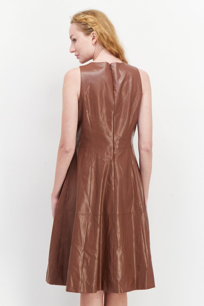 INC Women Plain Midi Dress, Brown - Image 4