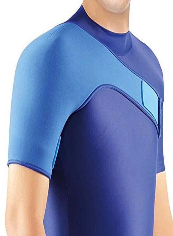 MEDTRIX Shoulder Support Adjustable Right Brace Compression Pad (Blue) (RIGHT) - Image 1