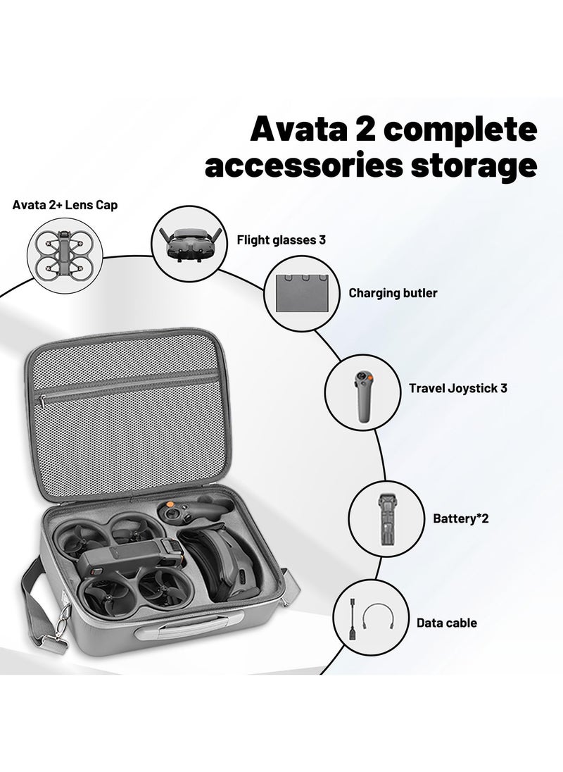 Generic - Hard Case for DJI Avata 2 Drone Fly More Combo Waterproof Carrying Case for Avata 2 Protective Case for DJI Goggles 3 u0026 RC Motion 3 Accessories - Image 1