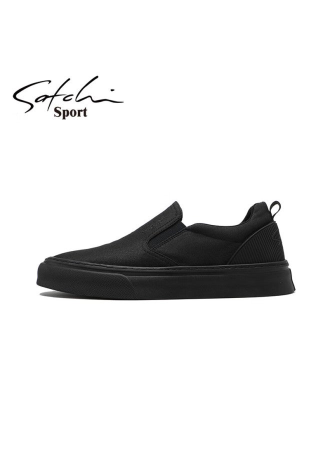 Satchi Autumn Winter Men's Fashion Casual Low-top Slip-on Canvas Shoes Comfortable Flat Sneakers - Image 3