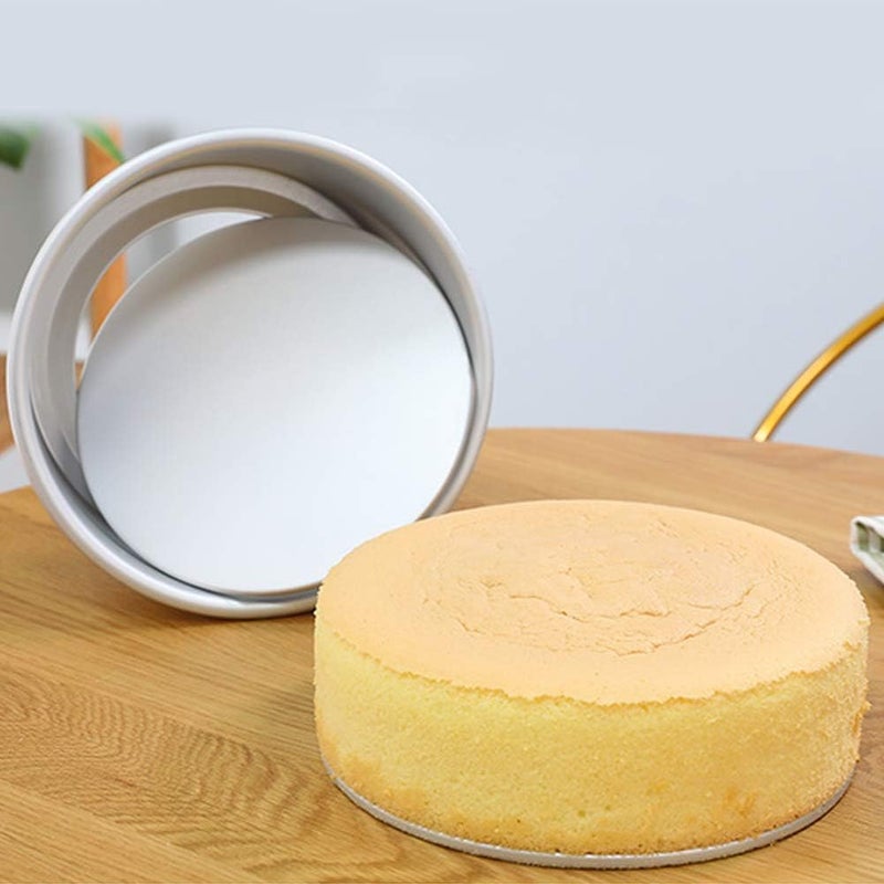 aqxreight Aluminum Alloy Round Shape Cake with Removable Bottom DIY Baking Accessory Kitchen Tool - Image 4