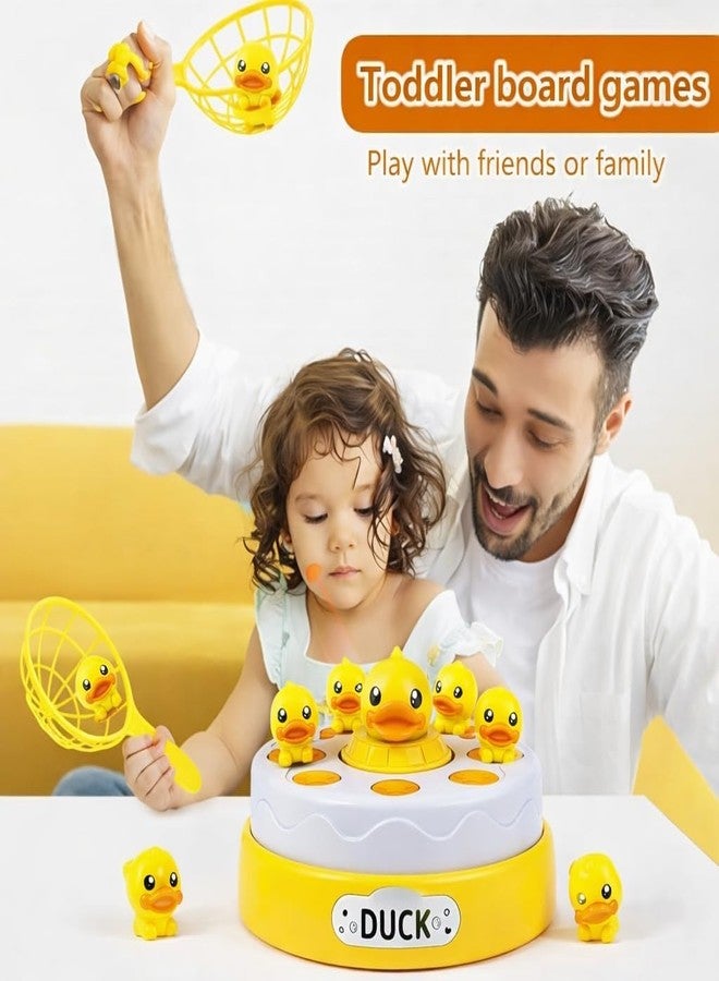براند كونكور لعبة بطة كونكر النطاطة مع الموسيقى - لعبة تفاعلية على شكل بطة قافزة، لوحة دوارة، لعبة إمساك ورمي للأطفال والعائلة، لعبة تنمية ممتعة للأطفال الصغار من الأولاد والبنات من عمر 3 سنوات فما فوق - Image 3