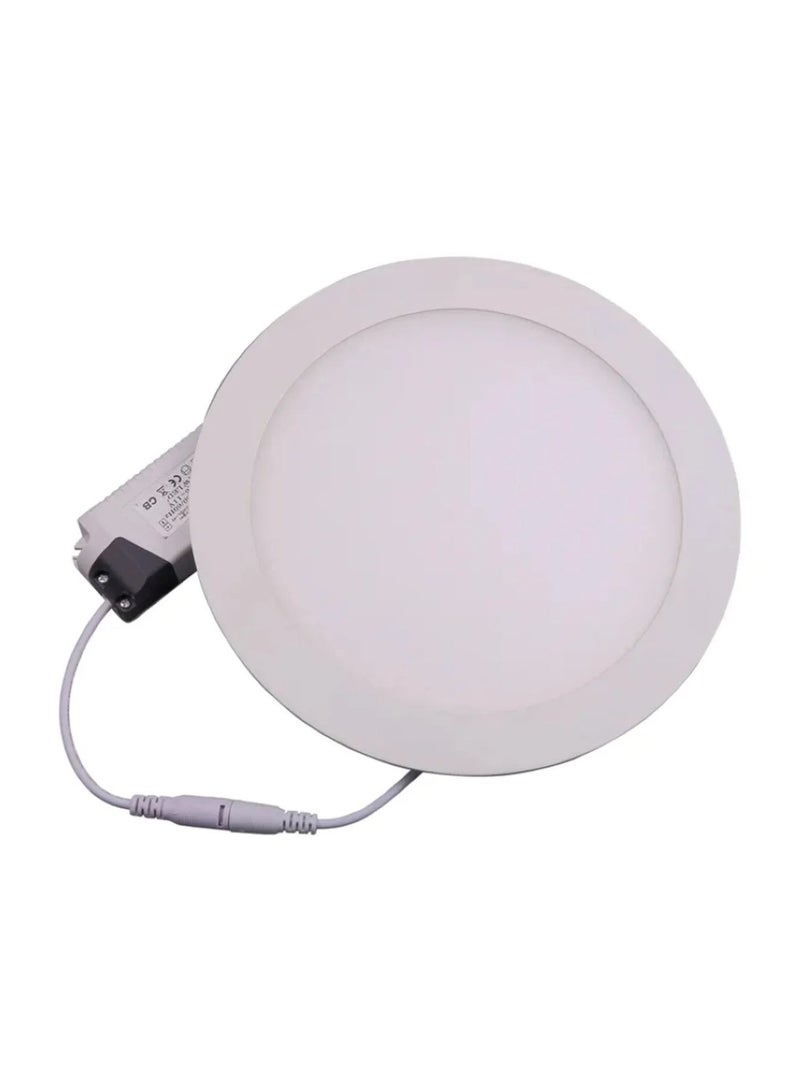 ميلانو لوحة إضاءة LED دائرية رفيعة 22 وات من ميلانو، أبيض بارد 6500 كلفن - مصباح سقف موفر للطاقة - Image 2