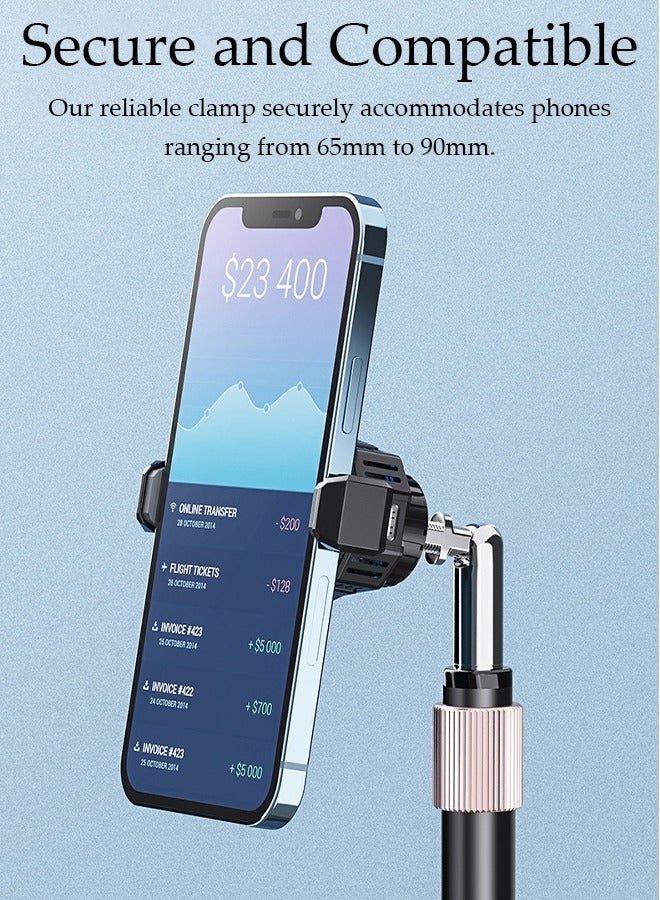 DUNISO Phone Cooler for Live Streaming and Gaming with Adjustable Stand, Fast Phone Cooling Fan with LED Display, Semi-Conductor Cooling Chip Mobile Phone Radiator, Fit All Types of iPhone Android Smartphone - Image 2