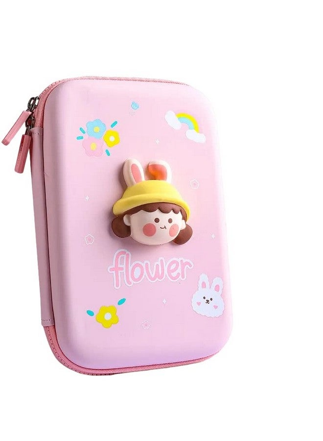 FunBlast Cartoon Theme Pencil Case-3D Eva Pencil Case Pouch For Kids, Pen & Pencil Bag For School Kids, Girls, Kawaii Stationery Storage Box (Flower-Big, Ethylene Vinyl Acetate (EVA), Multicolor) - Image 1