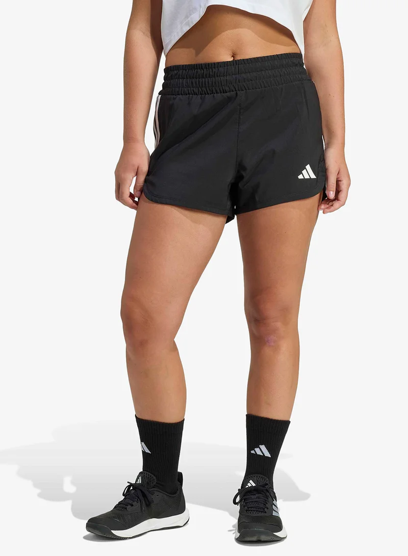 3" Pacer Workout Woven High Rise Shorts