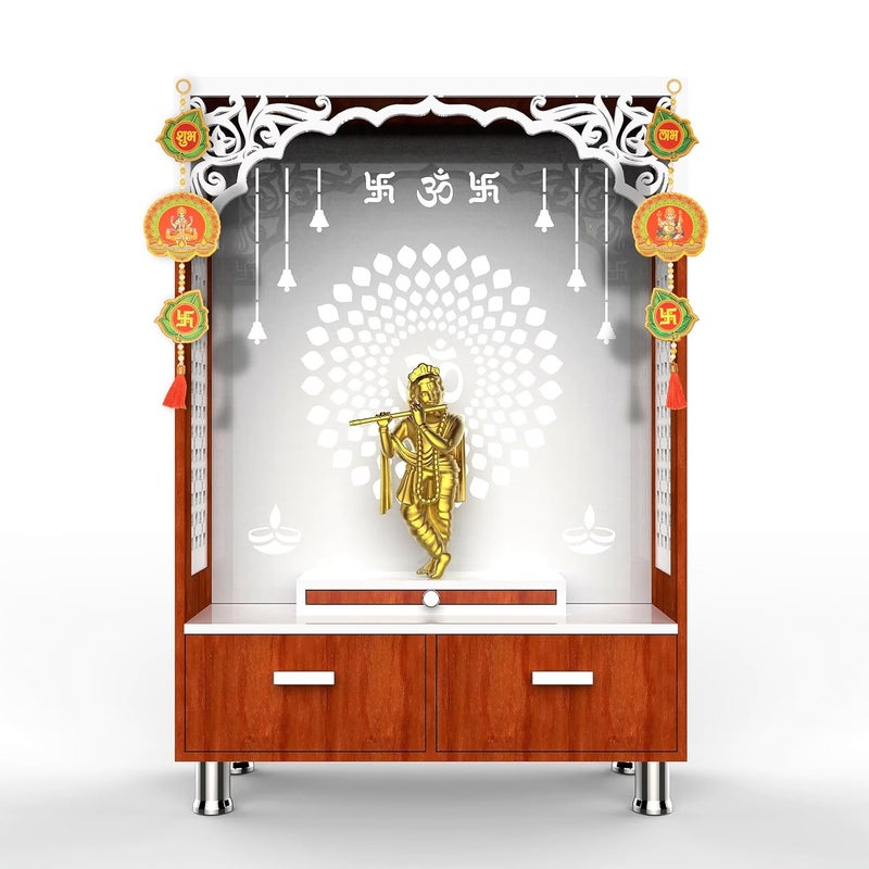 PD Craftozone Handmade shubh labh ganpati maa laxmi swastik Hanging for Home Decor Festive Spiritual Hanging for Diwali Decor Wedding Decor and All Festival Decor Pan Shape - Image 5