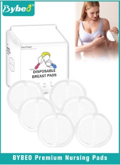 100 Count Disposable Nursing Pads For Breastfeeding, Ultra-Thin and Super-absorbent Breast Pads, Soft and Breathable Feeding Pads, 3D Shape Nipple covers, Individually Packaged