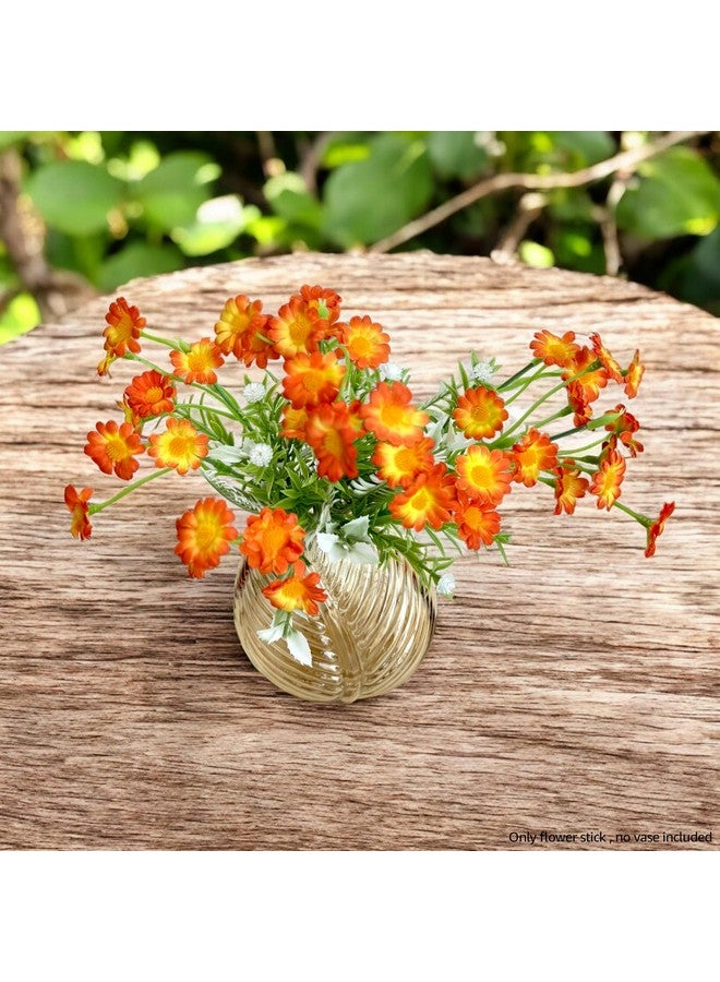 Art Street Artificial Flower Bunch Daisy Fake Flower Vintage Realistic Flowers for Home, Bedroom, Living Room & Office Decoration (Without Vase Pot) - Image 2