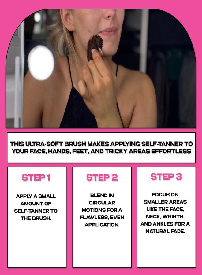 Fake You! Precision Tanning Brush - Ultra-Soft Bristles for Flawless Facial and Body Contouring - Image 3