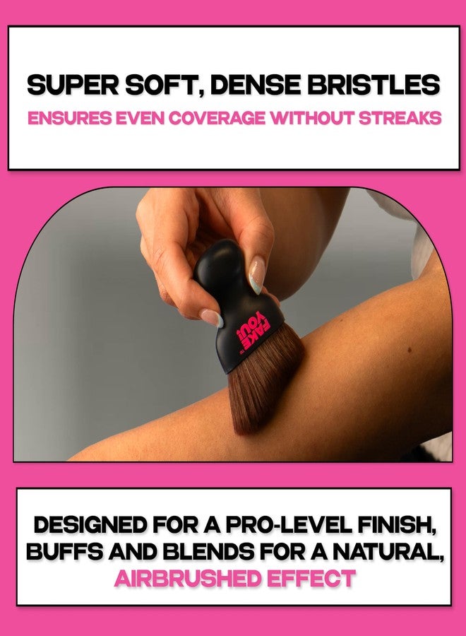 Fake You! Precision Tanning Brush - Ultra-Soft Bristles for Flawless Facial and Body Contouring - Image 4