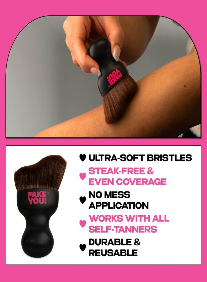 Fake You! Precision Tanning Brush - Ultra-Soft Bristles for Flawless Facial and Body Contouring - Image 5