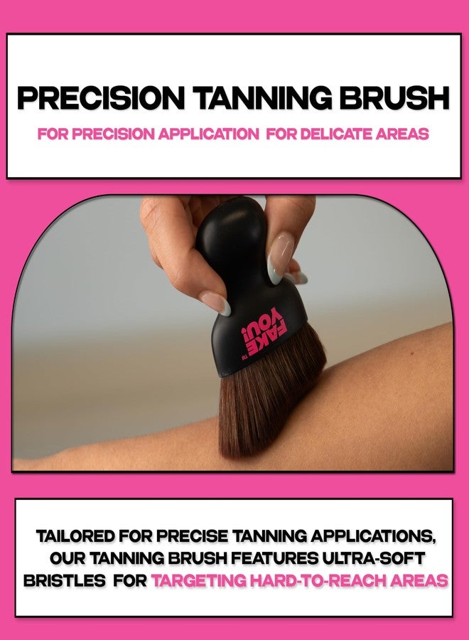 Fake You! Precision Tanning Brush - Ultra-Soft Bristles for Flawless Facial and Body Contouring - Image 2