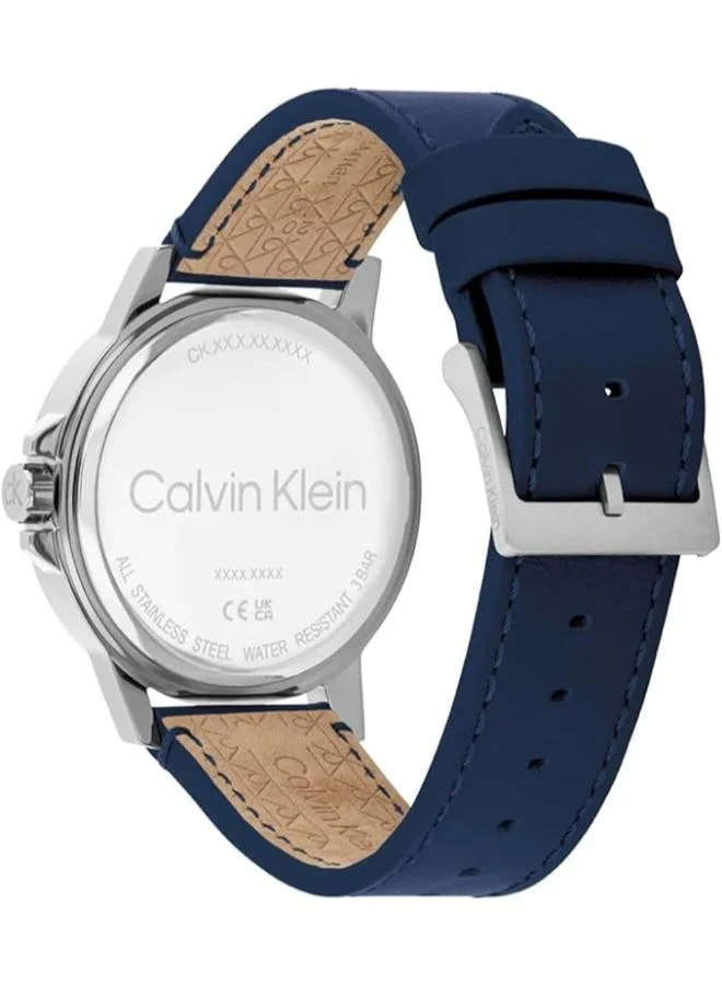 CALVIN KLEIN Multifunction Quartz analog Watch Leather Bracelet