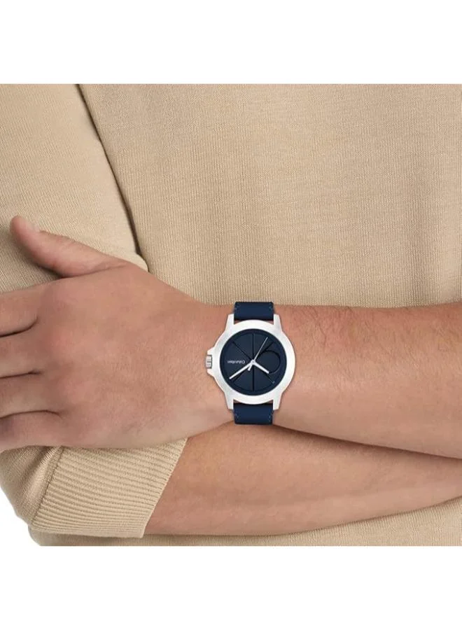 CALVIN KLEIN  Multifunction Quartz analog Watch Leather Bracelet for Men | Best Price UAE