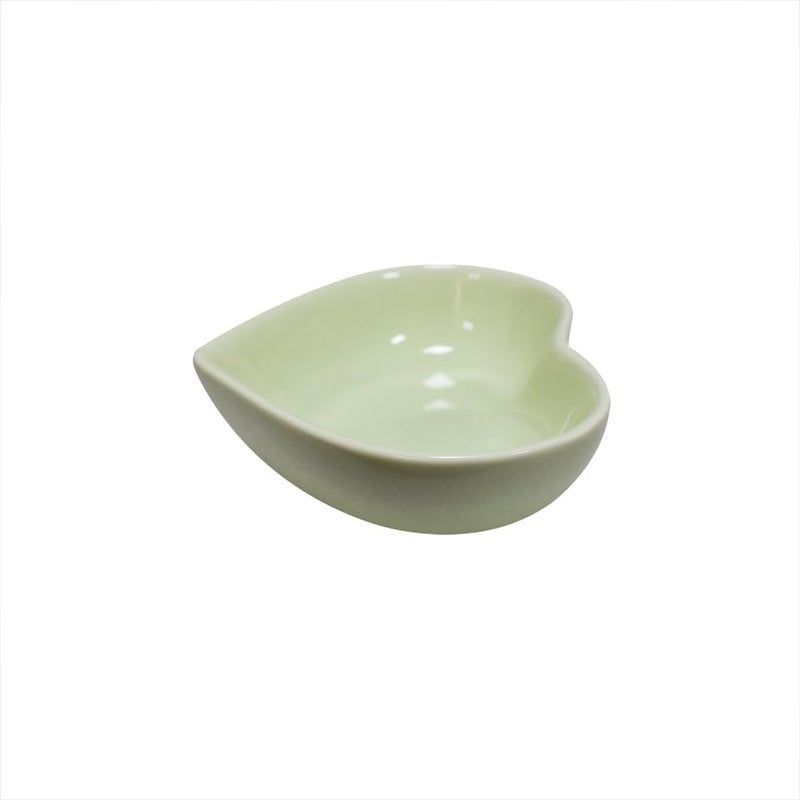 Albedel Light Green 6 pcs Heart Shaped Porcelain Soy Sauce Dish Ceramic Dip Dipping Bowls 165 oz for Dinner Baking BBQ and Cooking - Image 4