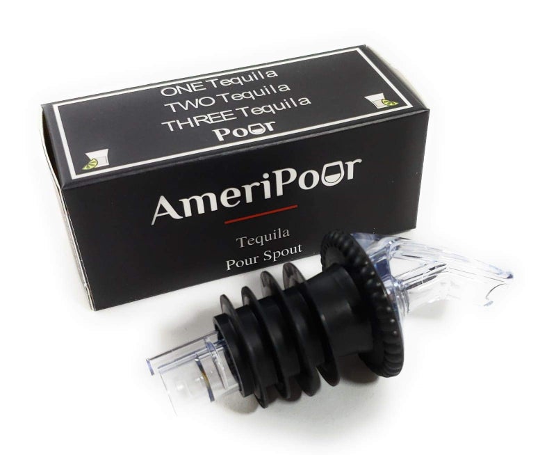 AmeriPour أميريبور - صب السائل السريع - فوهة صب باترون - مصنوعة 100% في الولايات المتحدة الأمريكية. فوهات بار تدفق حر لا تتسرب - لا تشققات، فقط صب كوكتيل سلس في كل مرة. (شفاف) - Image 2