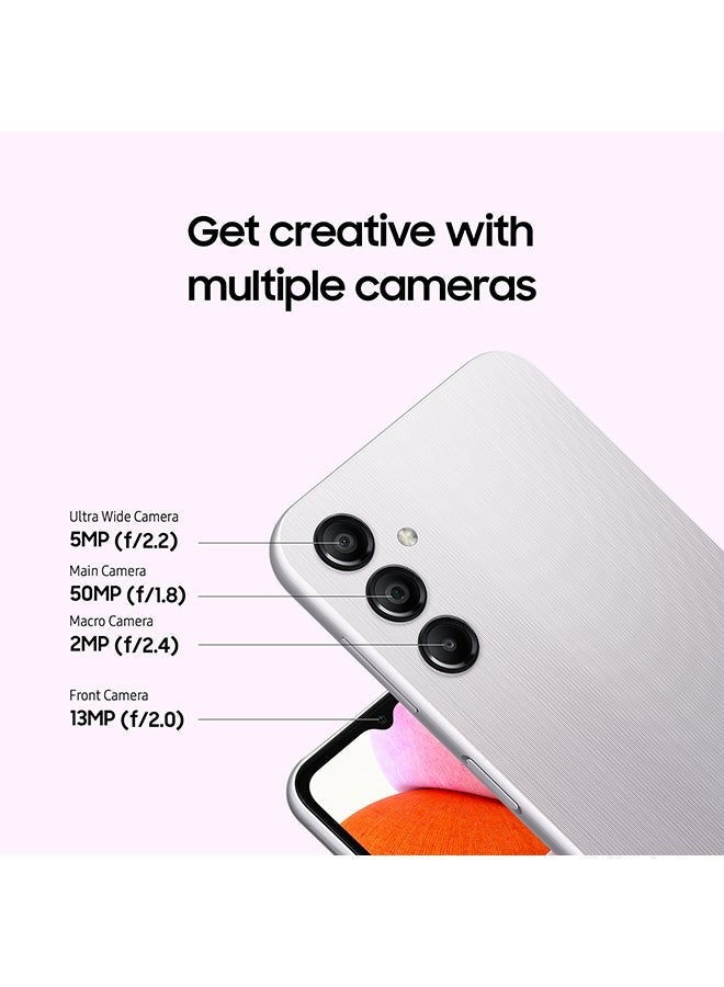 Captaintech Galaxy A14 Dual Sim Silver 4GB RAM 128GB 5G - Middle East Version - Image 3