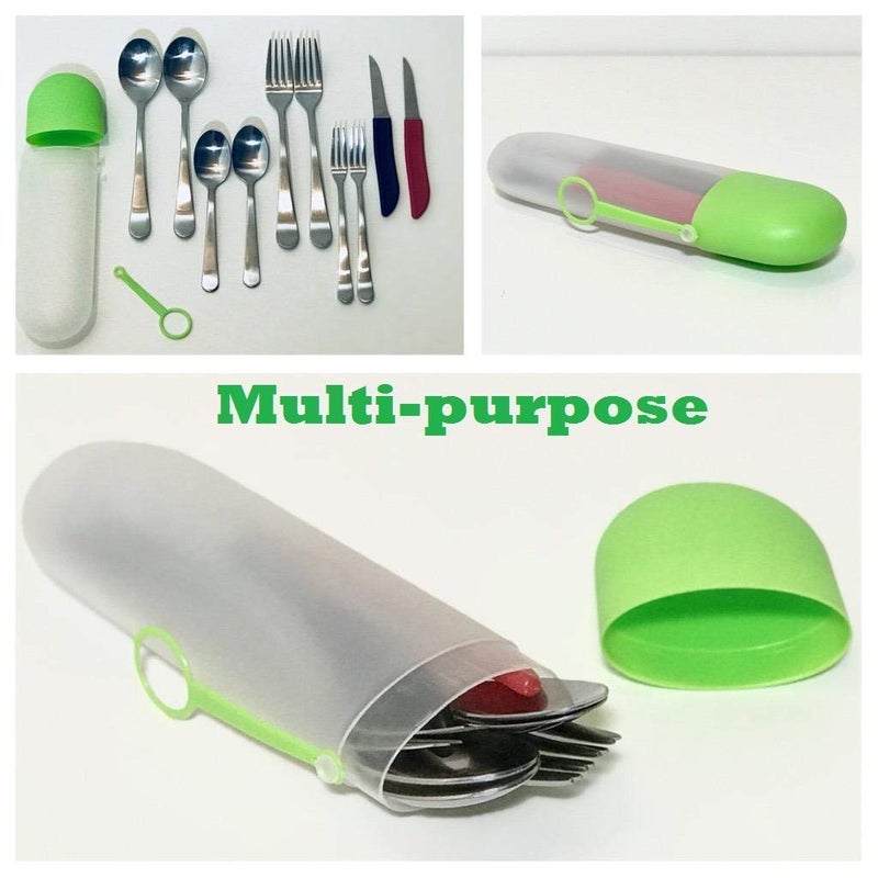 RIVOM Travel Toothbrush Holder Multicolor Toothpaste Holder Fork Holder Stationery Make Up Brush Storage Organizer (1) - Image 3