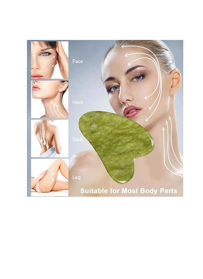 Generic Natural Stone Gua Sha Scraping Massage Tools For Spa Acupuncture Therapy Trigger Point Treatment Slimming  - Image 3
