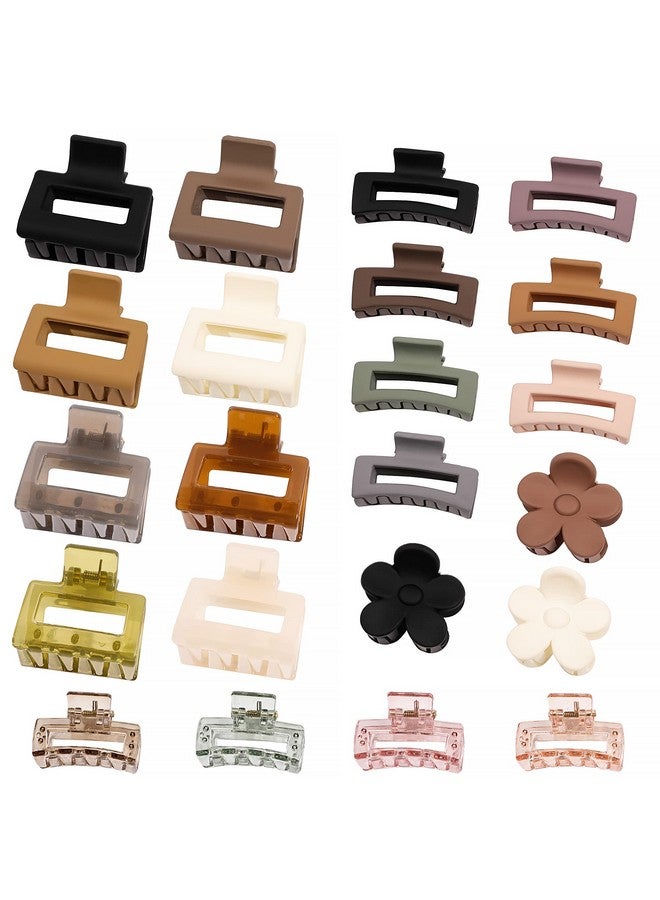 Ivyu Small Claw Hair Clips for Thin Hair - 22 Pcs Medium Mini Hair Clips for Shot Hair Tiny Clip Accessories for Women Girls - Image 1