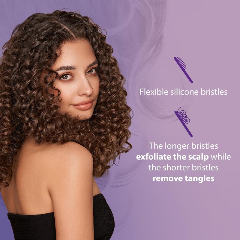 كيرل كيبر Curl Keeper HAIR SOLUTIONS - فرشاة فليكسي (أرجوانية) - Image 3