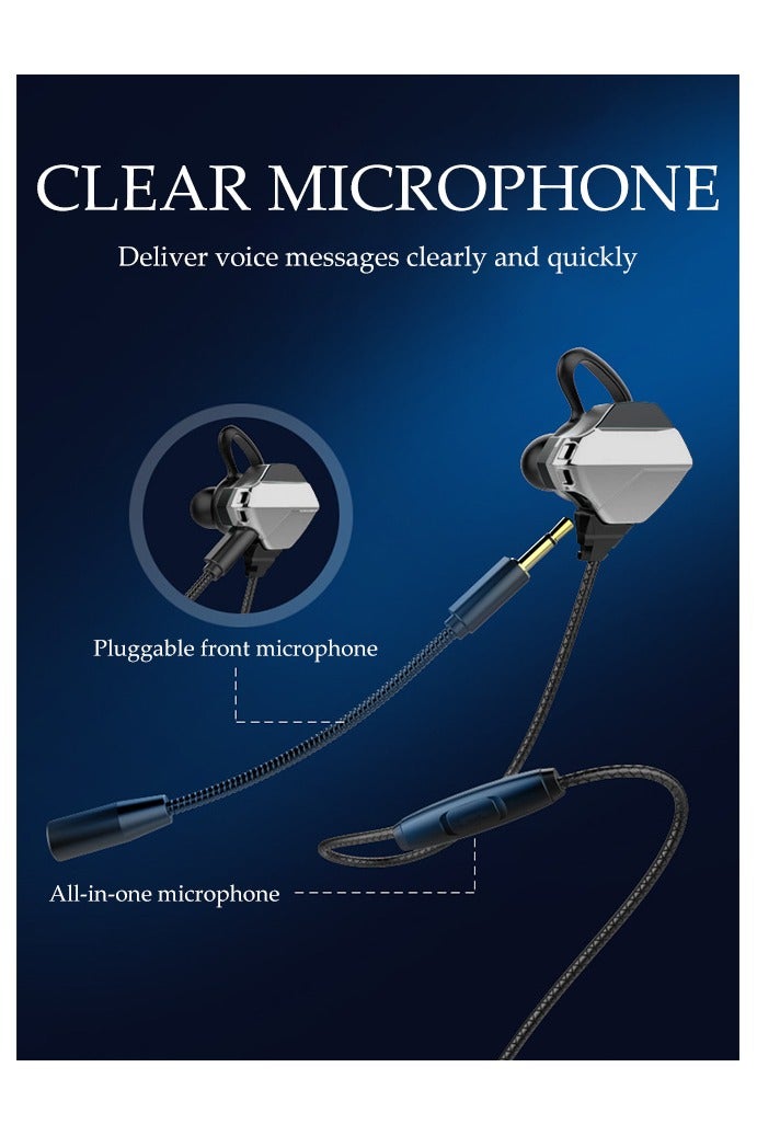 سماعات ألعاب مع ميكروفون قابل للتعديل، سماعة رأس لإلغاء الضوضاء بمدخل 3.5 مم مناسبة للهواتف المحمولة، أجهزة اللابتوب، نينتندو سويتش، إكس بوكس ون، أجهزة الكمبيوتر المكتبية، بلاي ستيشن 4/5 - Image 5