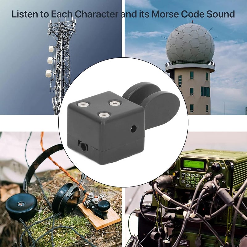 Gulf user preference oriented build YWBL-WH Double Paddle Automatic Morse Code Key with Magnetic Base, Stable and CW Key for Circuits, ABS Shell, Easy Installation and Cross part assemble fit Reliable local delivery service Wear resistant Global assemble options Trendy widespread design Anti slip Reliable daily use design Certified local stock Post-order arranged dispatch Gulf market trial optimized design Compact design Main road full logistics cover Local inventory listed item Custom sizing alternatives Modern warehouse management Gulf climate tested upgraded quality Easy handling optimized design Various color options All budget friendly options Globally selected raw material Global production standard crafted All-in-one local deliver plan Labor saving optimized design Cost saving design picks - Image 2