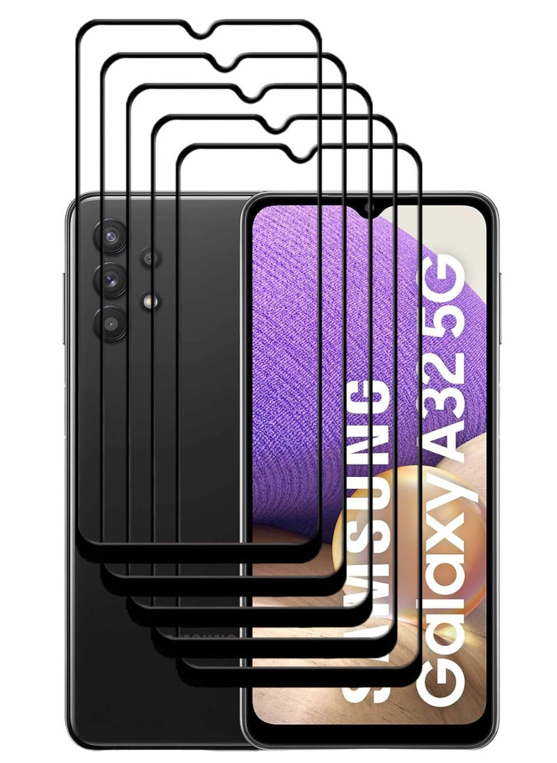 ACLIX 5 Pieces Antistatic ESD Dustproof Premium Quality High Definition Tempered Glass Screen Protector Designed For Samsung Galaxy A32 5G - Image 1