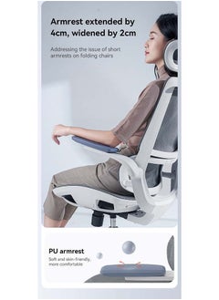 SIHOO SIHOO Office Room Furniture M59AS 3D Adjustable Armrests Grey Raise back posture chair office chair  - Image 5