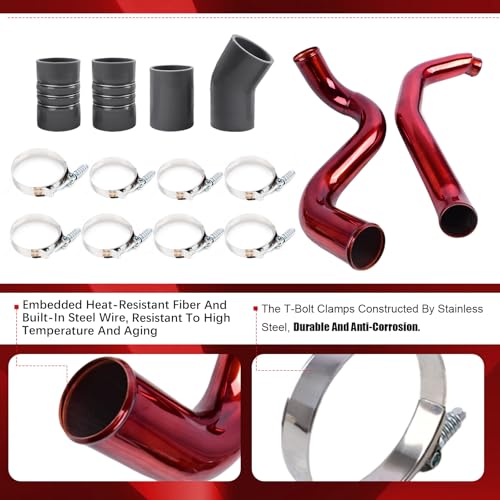 Autoptzxd Turbo Intercooler kit Pipe Boot for 2003-2007 Ford F250 F350 F450 F550 Intercooler Pipe Boot kit 6.0L Diesel - Image 5
