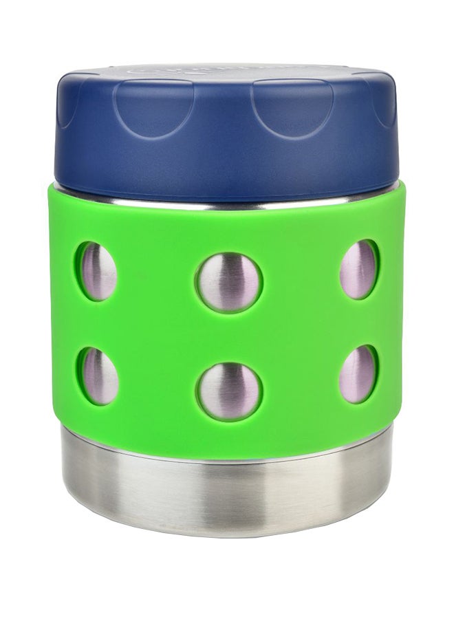 لانش بوتس ترمس حراري ثلاثي معزول بسعة 8 أونصة من لانش بوتس - ساخن 6 ساعات أو بارد 12 ساعة - وعاء حساء ترمس مانع للتسرب - تصميم داخلي بالكامل من الفولاذ المقاوم للصدأ - غطاء بحري - نقاط خضراء - Image 1