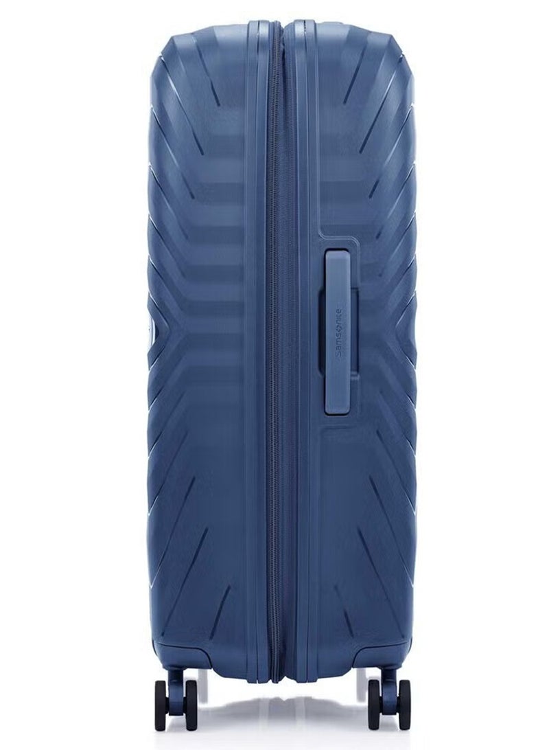 Samsonite حقيبة أوكتولايت نيو بحجم تسجيل الدخول 81 سم / 30 بوصة، 4 عجلات دوارة، سطح صلب، بولي بروبيلين، أزرق | قفل تركيبي TSA | قابلة للتوسع | سحاب أمان مضاد للسرقة | جيب شبكي داخلي - ضمان دولي لمدة 3 سنوات - Image 3