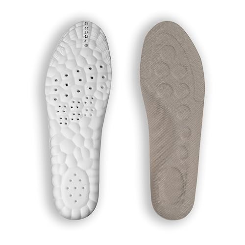 GREEMITO 4D Foam insole for shoes men and Women,Replacement Shoe Inserts for Sports Shoes, Walking, Running, Sports, Formal & Safety Shoes insoles (1 pair) (MALE (Large) 40-45) - Image 1
