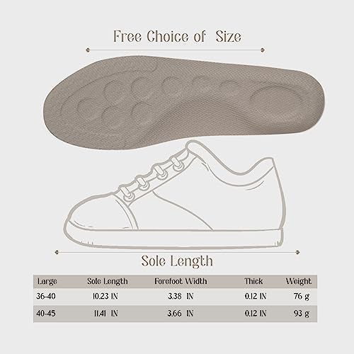 GREEMITO 4D Foam insole for shoes men and Women,Replacement Shoe Inserts for Sports Shoes, Walking, Running, Sports, Formal & Safety Shoes insoles (1 pair) (MALE (Large) 40-45) - Image 4