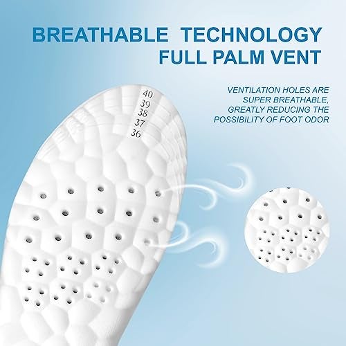 GREEMITO 4D Foam insole for shoes men and Women,Replacement Shoe Inserts for Sports Shoes, Walking, Running, Sports, Formal & Safety Shoes insoles (1 pair) (MALE (Large) 40-45) - Image 3