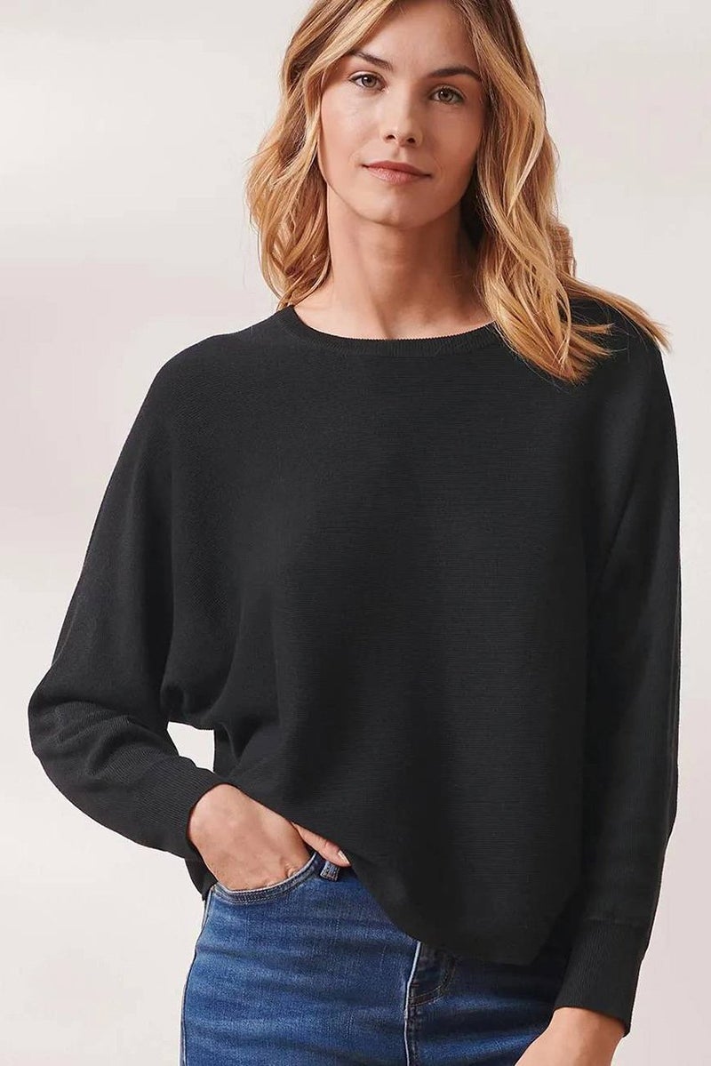 Tchibo Women Pullover Knitted Sweater, Black - Image 1