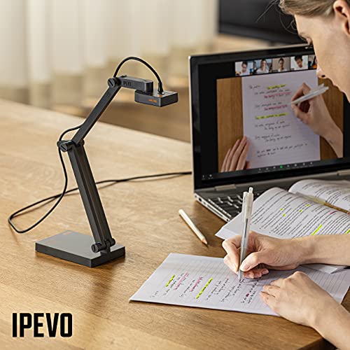 IPEVO V4K PRO Ultra HD USB Document Camera with AI-Enhanced Mic, for Classroom visualization, Online Teaching, Work from Home, Streaming, with Noise Cancellation for Clear Voice - Image 5