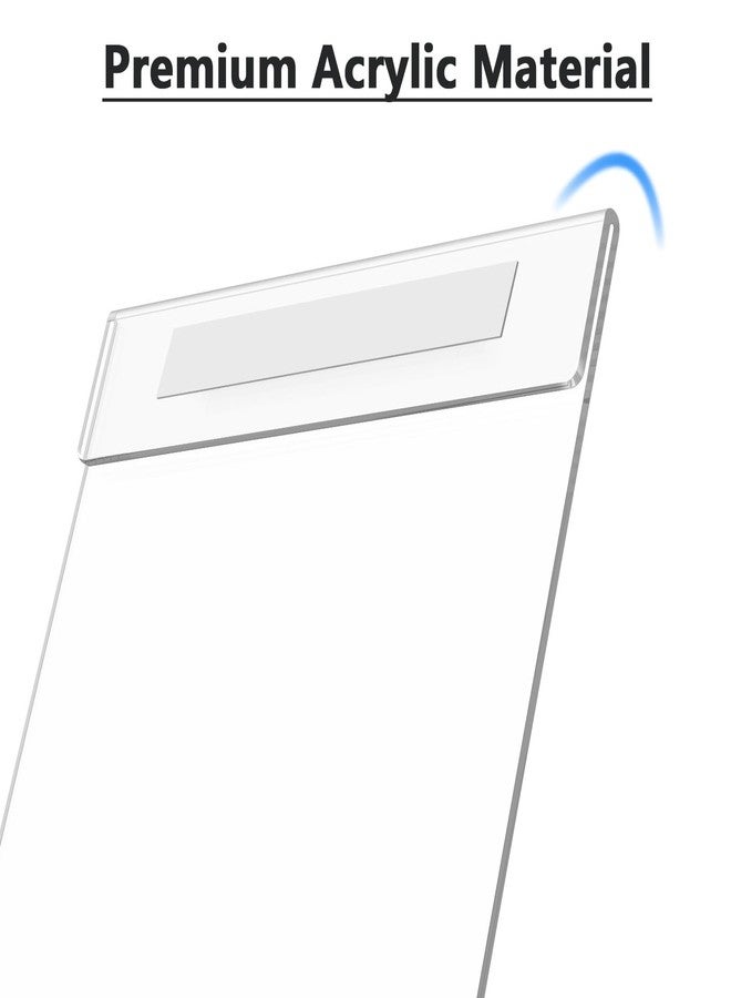 MaxGear Acrylic Sign Holder 8.5 x 11 Wall Mount Clear Plastic Sign Holders with Double Sided Tape, Paper Poster Door Document Flyer Acrylic Wall Frame for Office, Home, Store, Restaurant, 2 Pack - Image 4
