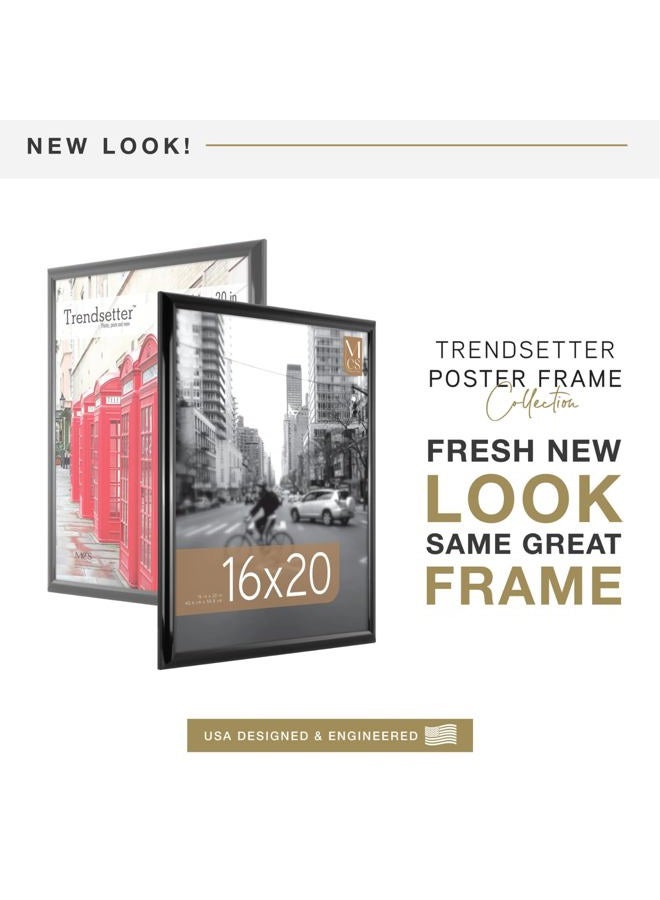 MCS Trendsetter (1-Pack) Back-Loading Wall Art & Puzzle Frame, 16 x 20 in, Black - Image 2