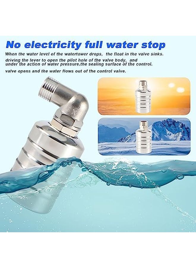 304 Stainless Steel 1 2 Inch Water Tank Float Valve Automatic Water Level Control - Image 4