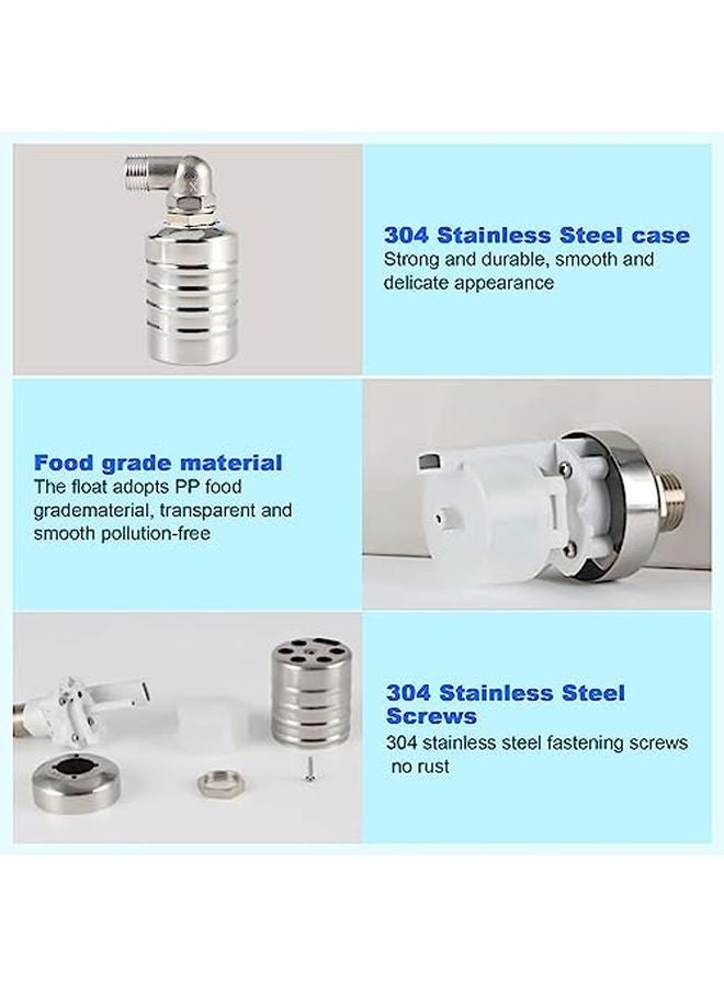 304 Stainless Steel 1 2 Inch Water Tank Float Valve Automatic Water Level Control - Image 5