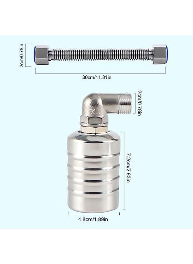 304 Stainless Steel 1 2 Inch Water Tank Float Valve Automatic Water Level Control - Image 3