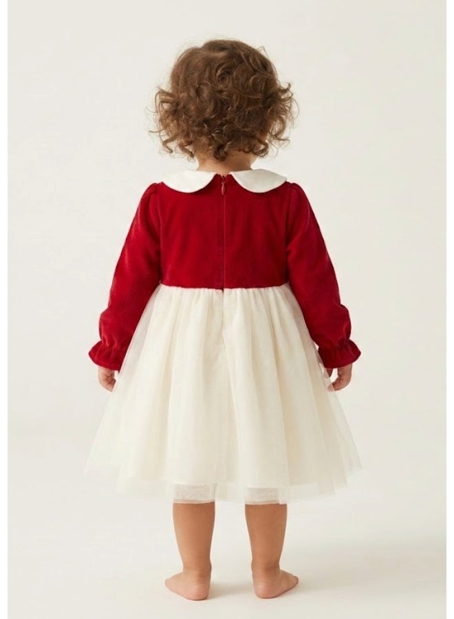 Cloud Fashion Red Tulle Dress - Image 2