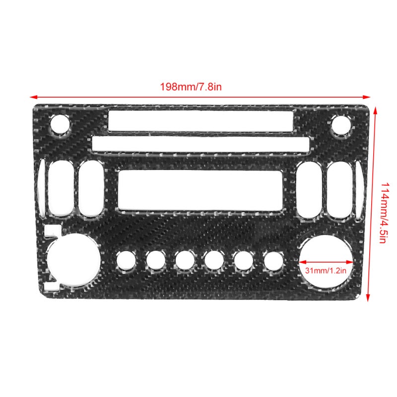Carbon Fiber Console Frame Cover: Real Carbon Fiber Surface - Anti-backlash Wear-resistant Self-adhesive Trim for Nissan 350z 2006-2009 Car Interior Decor - Image 5