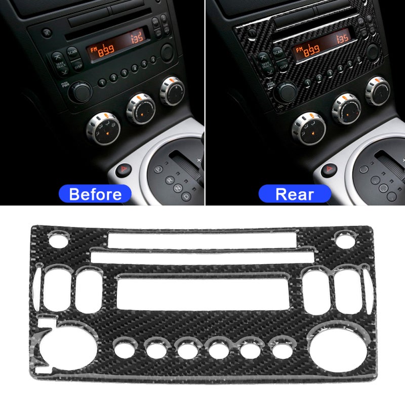 Carbon Fiber Console Frame Cover: Real Carbon Fiber Surface - Anti-backlash Wear-resistant Self-adhesive Trim for Nissan 350z 2006-2009 Car Interior Decor - Image 2