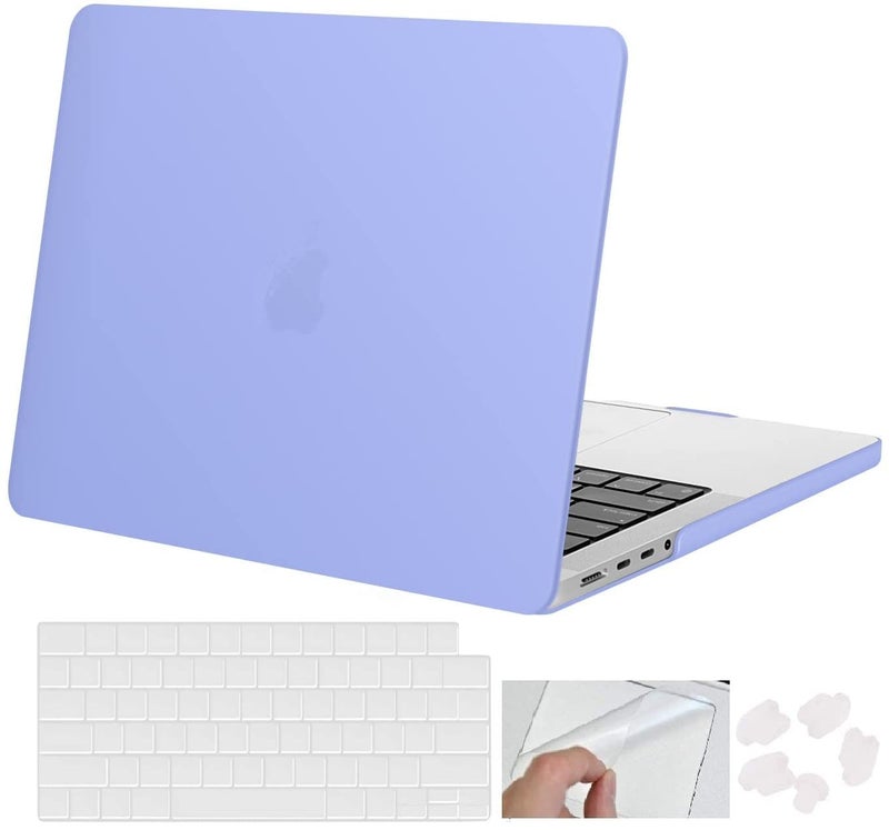 MOCA Case Compatible with MacBook Pro 16 inch Case 2024-2021 M4 M3 M2 M1 Pro/Max with Touch ID A3403 A3186 A2991 A2780 A2485, Hard Shell Cover Case (Serenity Blue) - Image 1